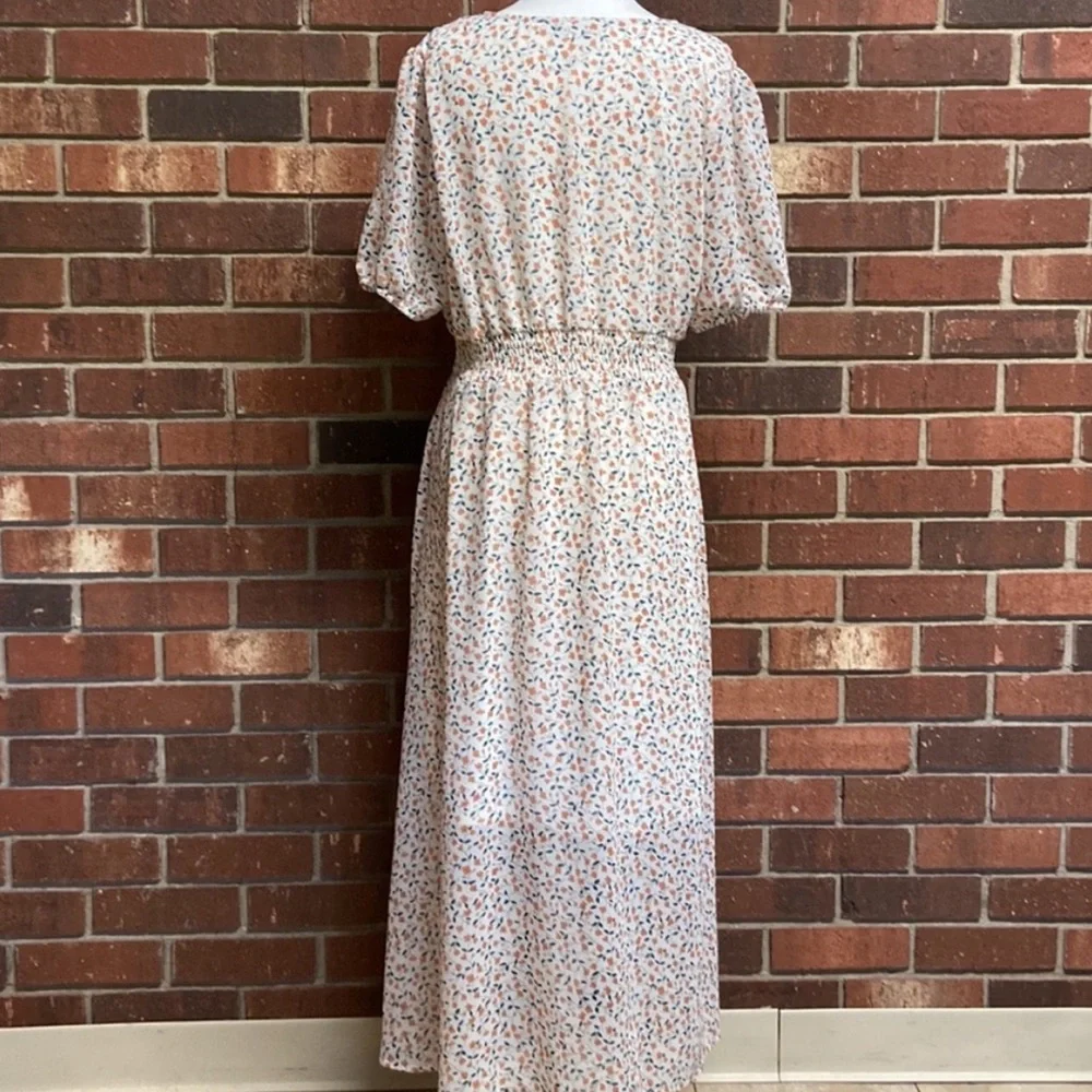 Sheer Dress Floral by Hayden Los Angeles | Large | Bridal | Wedding | Bohemian - Picture 3 of 10